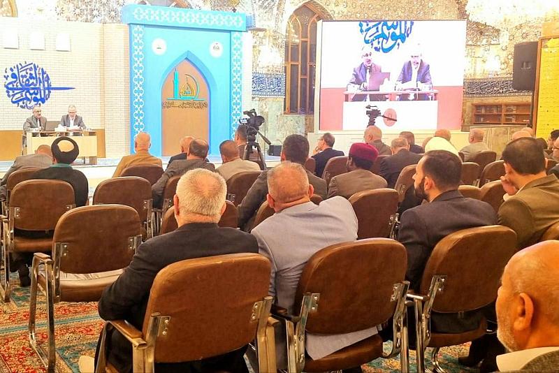 قسم الشؤون الفكرية يشارك في ندوة فكرية بمسجد الكوفة المعظم