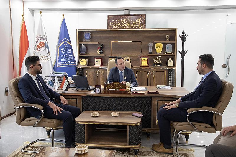 العتبة العباسية تقدّم دعوة للجامعة التقنية الشمالية لمشاركة طلبتها في حفل التخرج المركزي