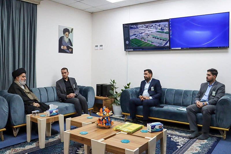 سماحة السيد الصافي يطلع على مشاريع مجموعة مدارس العميد التربوية وخططها لتطوير البيئة التعليمية