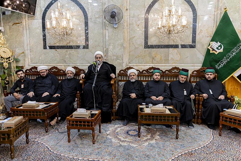 العتبة العباسية المقدسة تقيم مجلس عزاء بذكرى شهادة الإمام الحسن العسكري (عليه السلام)