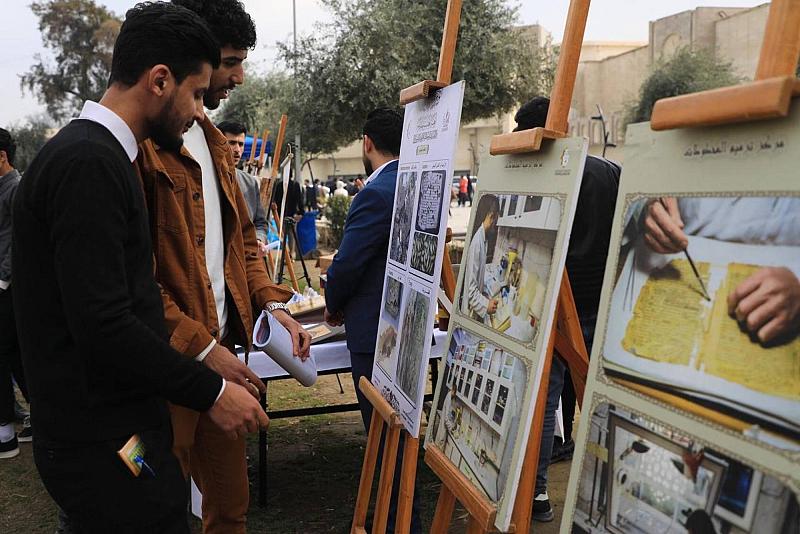 قسم الشؤون الفكرية يشارك بعدد من الأجنحة في مهرجان نبيّ الرحمة بجامعة الموصل