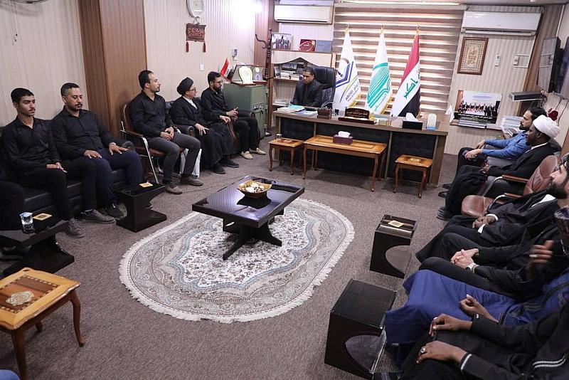 وفد قسم الشؤون الفكرية يبحث مع كلية الإمام الكاظم (عليه السلام) تعزيز التعاون المشترك