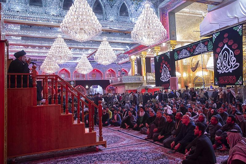 العتبة العباسية المقدسة تقيم مجلس عزاء بذكرى استشهاد الزهراء (عليها السلام)
