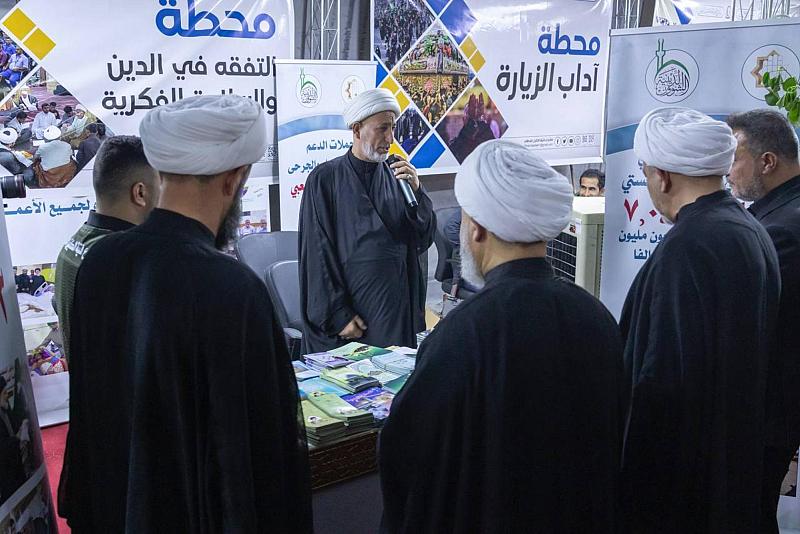 قسم الشؤون الدينية يفتتح محطاته التبليغية ضمن الموكب الثقافي العام لخدمة زائري الأربعين