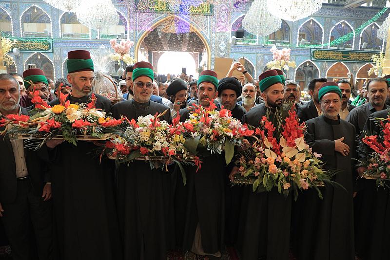 وفد العتبة الحسينيّة يقدّم التهاني لخدمة أبي الفضل العباس (عليه السلام) بذكرى ولادته