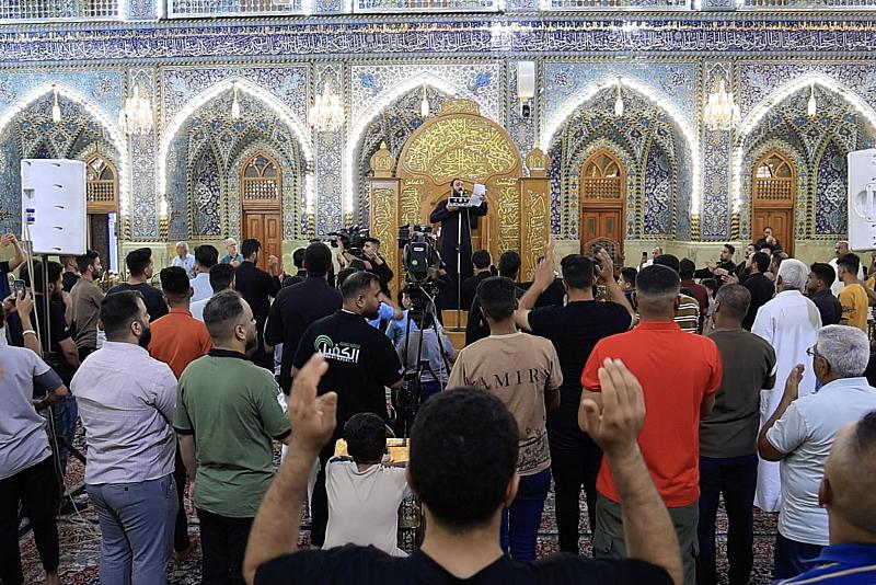 العتبة العباسية تواصل عقد مجلسها العزائي بذكرى شهادة الإمام الحسن العسكري (عليه السلام)