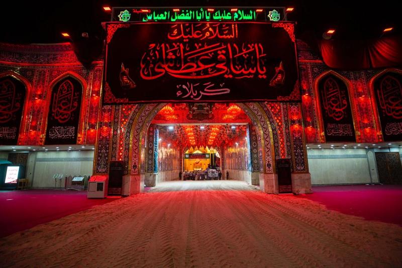 تهيئة بوّابات العتبة العبّاسية المقدّسة استعداداً لعزاء ركضة طويريج