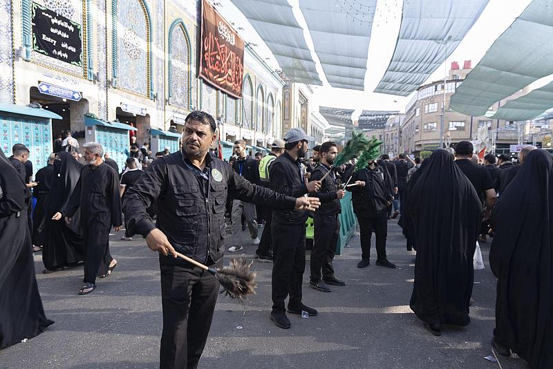 في ذكرى يوم الأربعين.. ملاكات قسم حفظ النظام تؤمن انسيابية حركة الزائرين