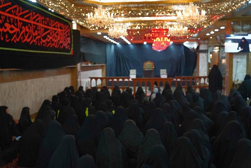 شعبة التوجيه الديني النسوي تعقد مجلس عزائها السنوي بذكرى شهادة الإمام السجاد (عليه السلام)