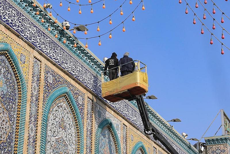 قسم الصيانة: أعمال الصيانة والمتابعة مستمرة لمنشآت العتبة المقدسة طوال أيام الزيارة الشعبانية