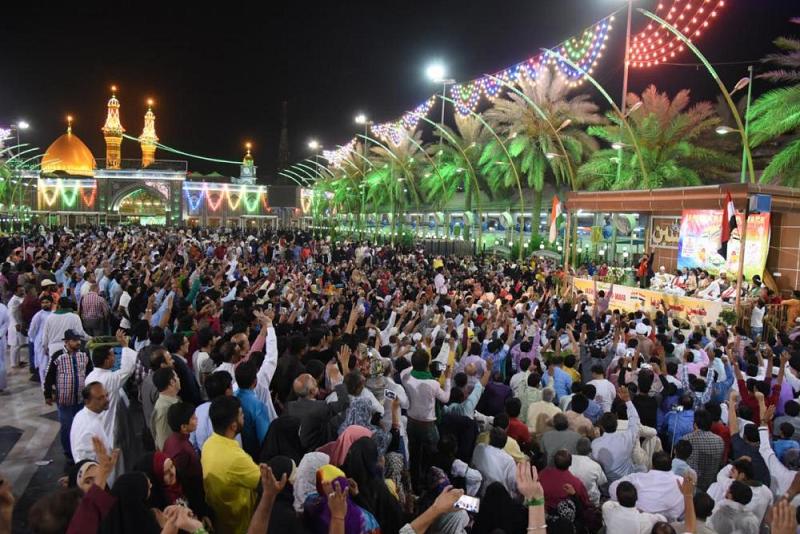 بالتّعاون مع العتبة العبّاسية المقدّسة: في منطقة ما بين الحرمين الشريفين محبّو أهل البيت(عليهم السلام) من شبه القارّة الهنديّة يحتفلون بالولادات الشعبانيّة المباركة..