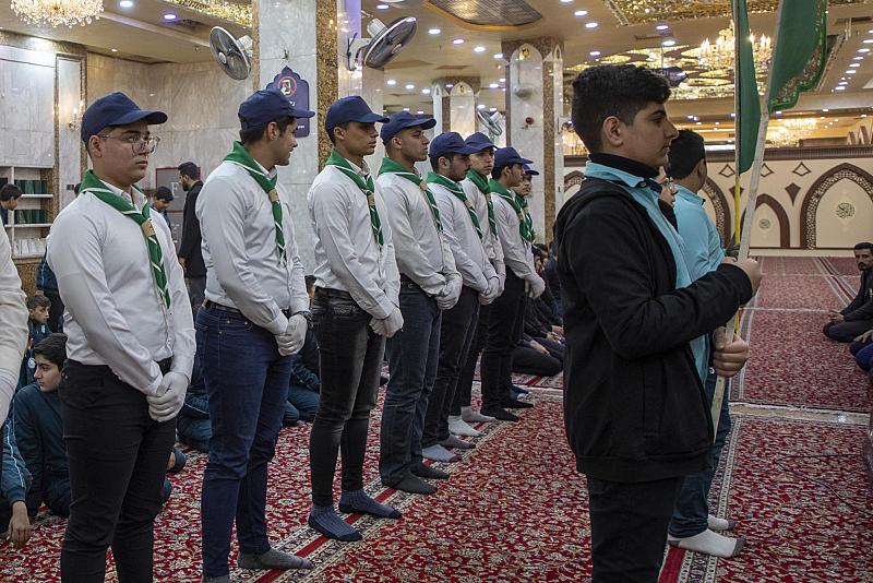 متعلّمو مدارس العميد ينظّمون نشاطاً لا صفياً بذكرى وفاة السيدة أمّ البنين (عليها السلام)