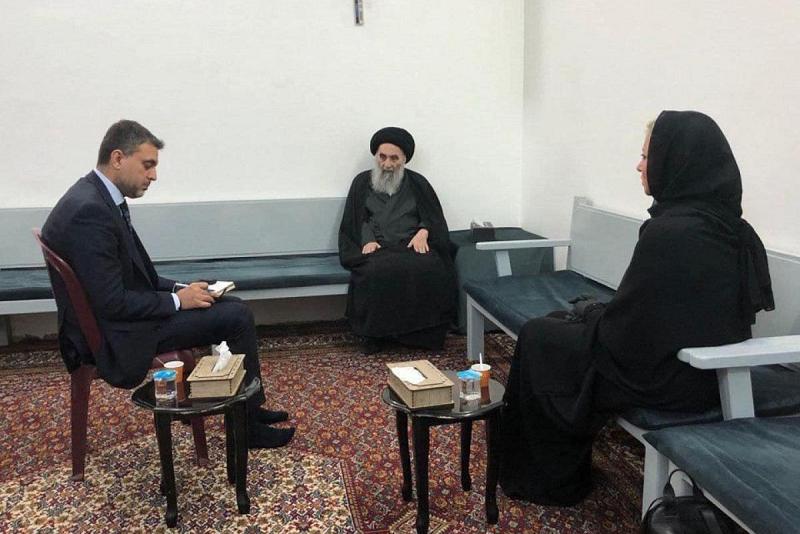 عاجل: بيانُ مكتب سماحة السيد السيستاني (دام ظلّه) بعد استقباله ممثّلة الأمم المتّحدة اليوم الأحد