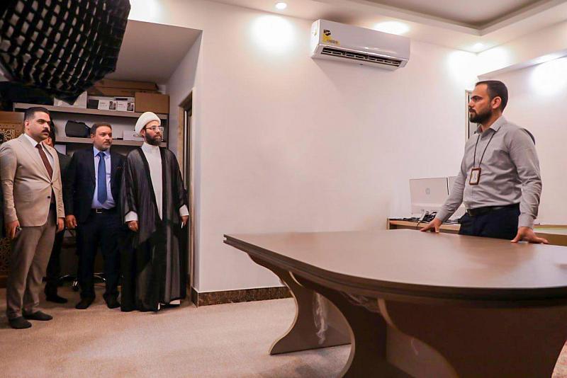 قسم الشؤون الفكرية يبحث سبل التعاون العلمي مع وفد جامعة الكوفة