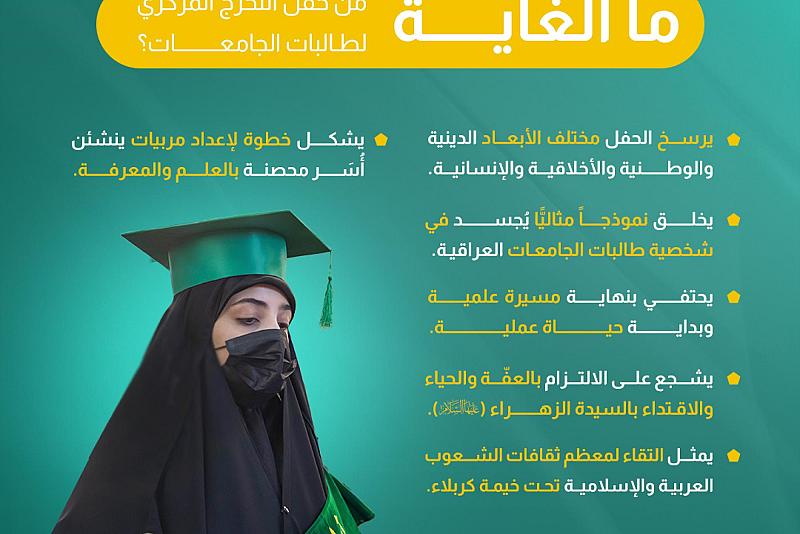 ما الغاية من حفل التخرج المركزي لطالبات الجامعات؟