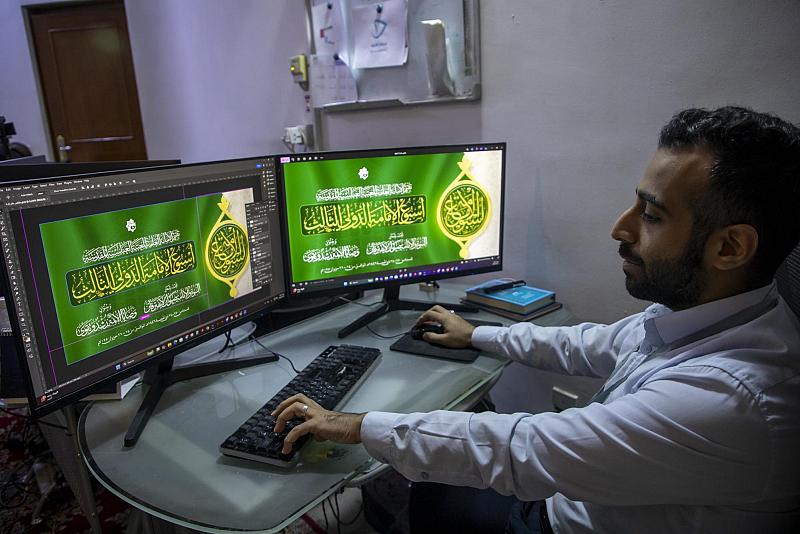 قسم الشؤون الفكرية ينهي إنجاز المطبوعات والتصاميم البصرية الخاصة بأسبوع الإمامة الدولي الثالث