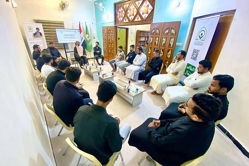 قسم الشؤون الفكريّة يُقيم جلسةً حواريّة لممثلي المواكب في ذي قار