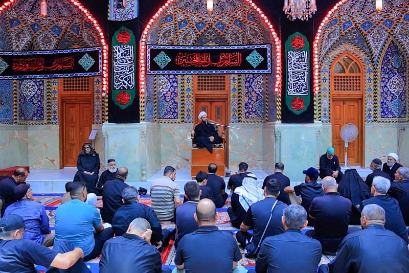 قسم الشؤون الدينية يقدم محاضرة عن سيرة الإمام السجاد (عليه السلام)