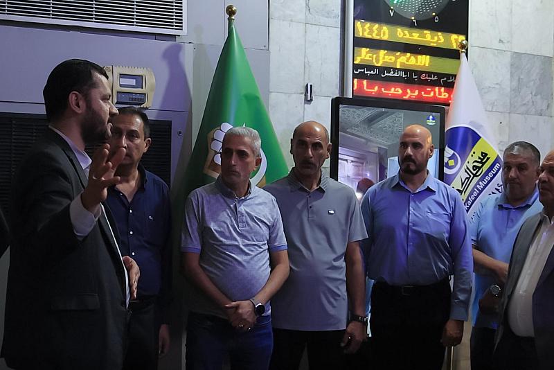 وفد الجامعة التقنية الوسطى يطلع على مشاريع العتبة العباسية ويشيد بجهودها في خدمة الزائرين