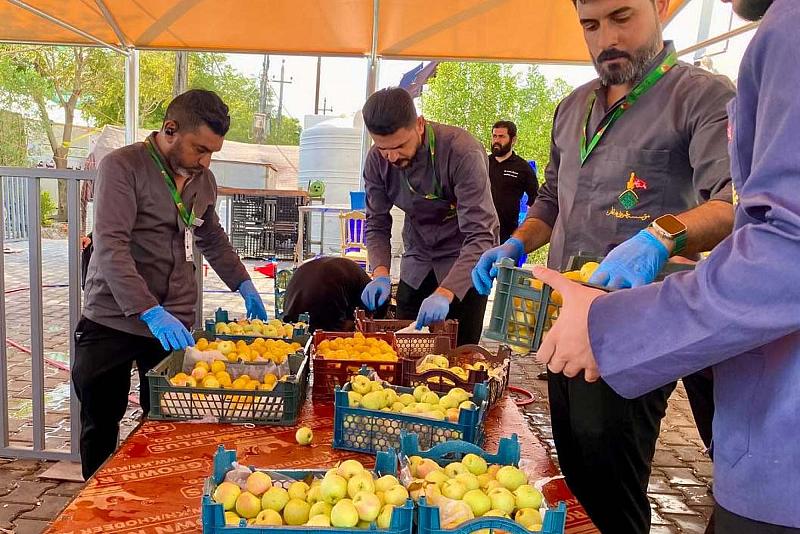 مجمّع أمّ البنين (عليها السلام) يواصل تقديم خدماته على طريق الزائرين