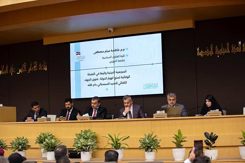 باحثة من جامعة النهرين تناقش أثر المرجعية الدينية في التعبئة الوقائية لمنع انهيار الدولة