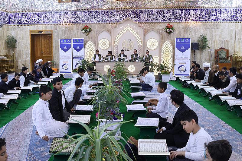 انطلاق الختمة القرآنية لطلبة الحفظ في مقام الإمام المهدي (عجّل الله تعالى فرجه)
