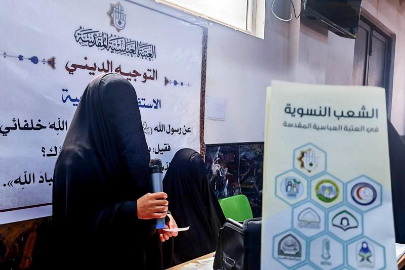 مدارسُ الكفيل النسويّة: 1800 متطوّعةٍ اشتركتْ في خِدمة زائراتِ الأربعين