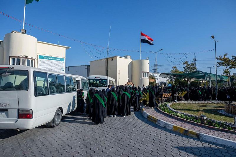 مجمع الشيخ الكليني يستقبل الوجبة الثانية من الطالبات المشاركات في حفل تكريم مرتديات العباءة العراقية
