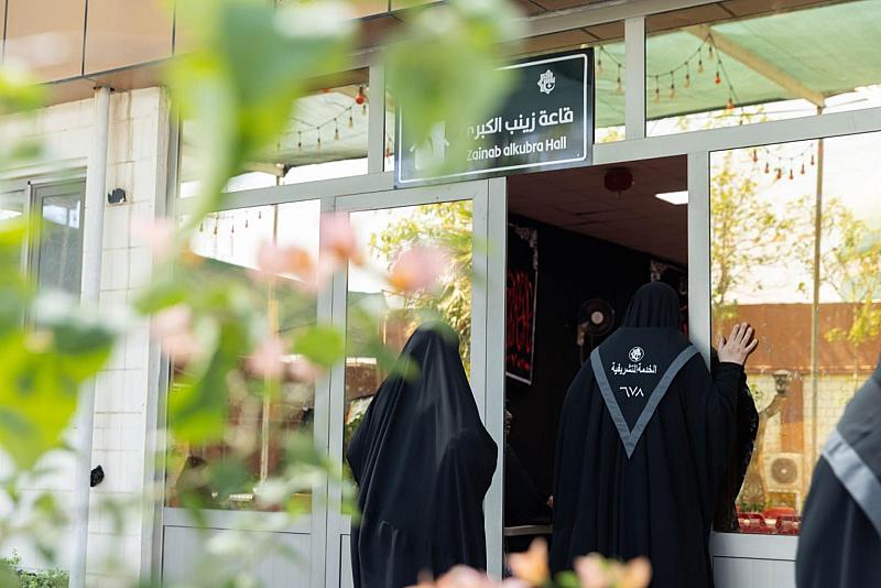 مع بلوغ الزيارة ذروتها.. القسم النسوي في مجمع العلقمي يكثف أنشطته الخدمية المقدمة لزائرات الأربعين