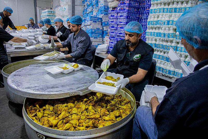 مضيف العتبة العباسية المقدسة يقدم أكثر من 750 ألف وجبة طعام منذ حلول شهر رمضان