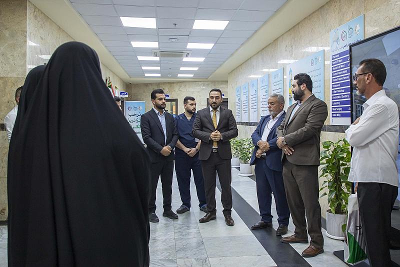 قسم الشؤون الطبية يستقبل وفدًا من دائرة صحة ميسان للاطلاع على الخدمات الصحّية المقدمة للزائرين