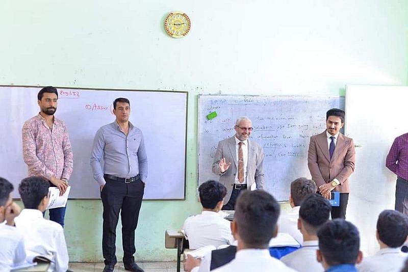 لتعليم القراءة الصحيحة.. المجمع العلمي يقيم محاضرة في إحدى مدارس بابل