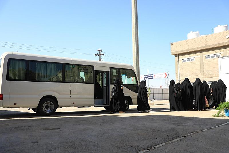 مجمّع أبي الفضل العباس (عليه السلام) يستقبل الوجبة الأولى من الطالبات المشارِكات في حفل التخرّج المركزي