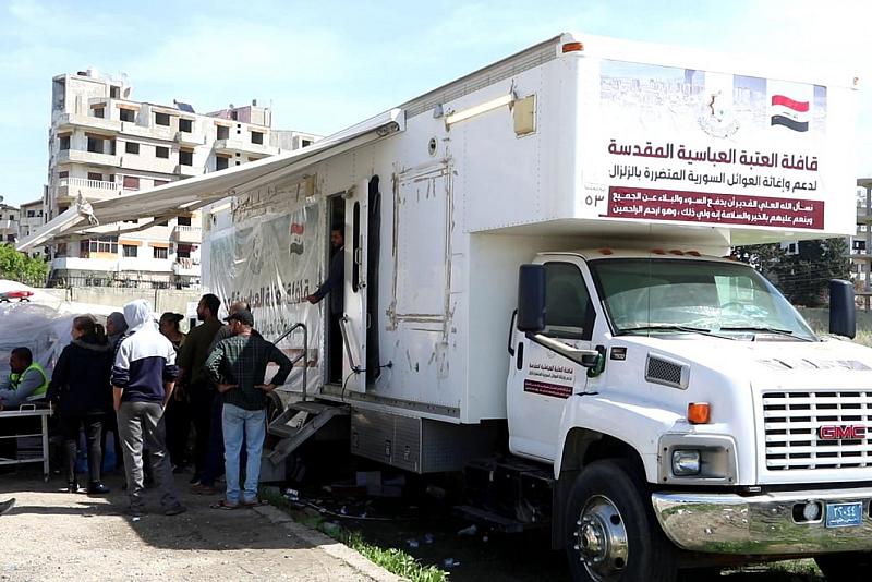 العتبة العبّاسية تعزّز جهودها الطبّية في سوريا بتشكيل فريقٍ طبّي جديد