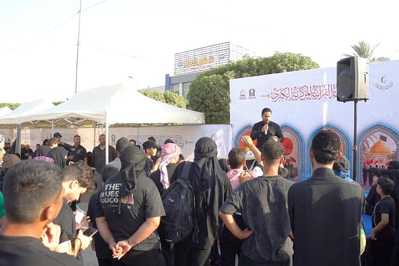المجمع العلمي: 14 محطة قرآنية يشرف عليها 247 معلماً قدمت خدماتها لزائري الأربعين في بابل