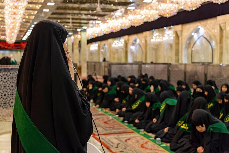 شعبة مدارس الكفيل النسوية تنظم مجلس عزاء للمشاركات في دورة خادمات الكفيل