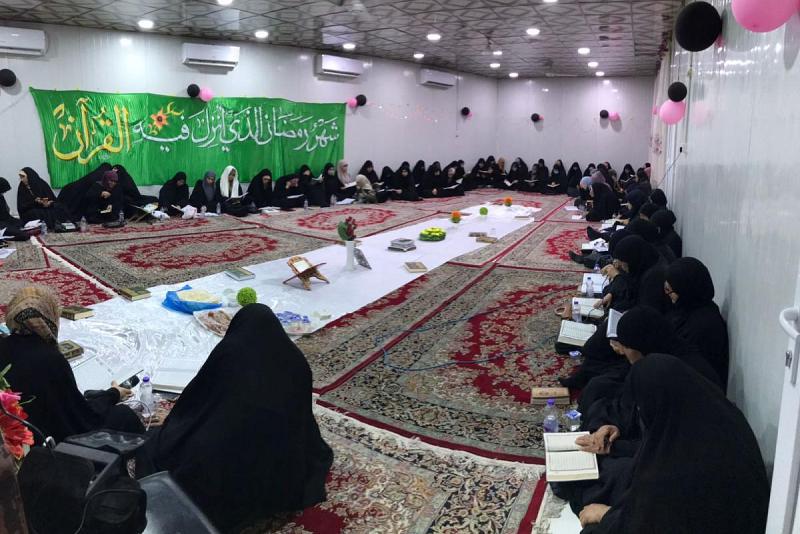 أكثر من 1225 مشتركةً ينهلن قرآنيّاً من محافل مدارس الكفيل الدينيّة النسويّة