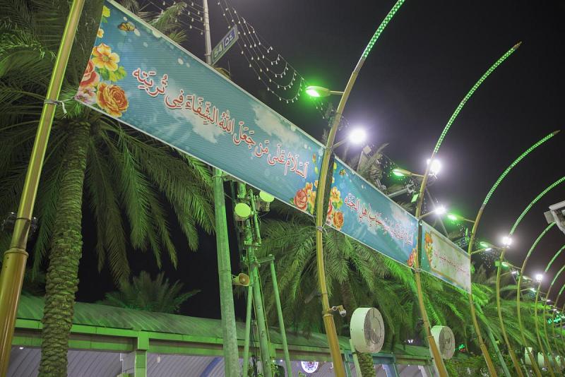 ساحةُ ما بين الحرمَيْن الشريفيْن تكتسي بحُلّة شعبان