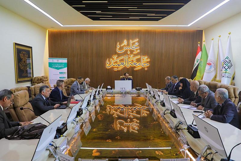 جامعة العميد تواصل عقد اجتماعاتها لمتابعة تطبيق معايير الاعتماد المؤسَّسي في كلّية الطب