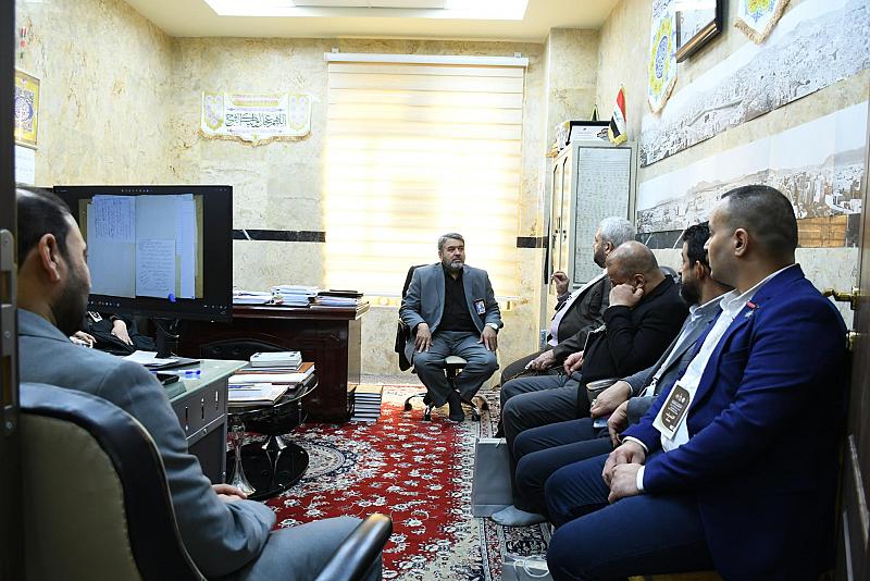 قسم الشؤون الفكرية ووفد ديوان الوقف السنّي يبحثان الشراكة المعرفية وخدمة الباحثين والمحقّقين