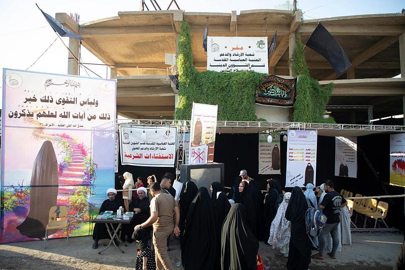 قسم الشؤون الدينية يقدم خدمات متعددة لزائري مرقد الإمامين العسكريين في سامراء