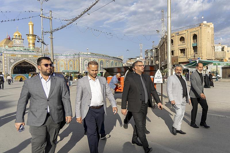 بهدف إعادة تأهيلها.. رؤساء أقسام العتبة العباسية المقدسة يجرون جولة على العوارض الرئيسة في مداخل المدينة القديمة