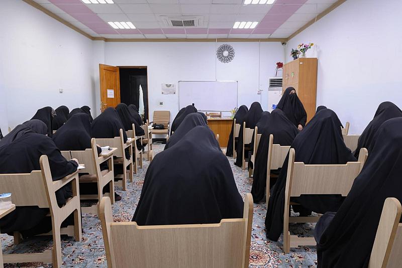 شعبة الخطابة الحسينية النسوية تجري امتحانات الفصل الثاني النهائية لطالبات معهدها