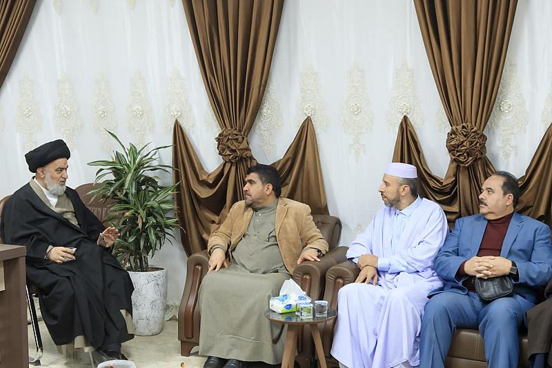 السيّد الصافي يلتقي اللّجنة التحكيميّة لمسابقة جائزة العميد الدوليّة لتلاوة القرآن الكريم