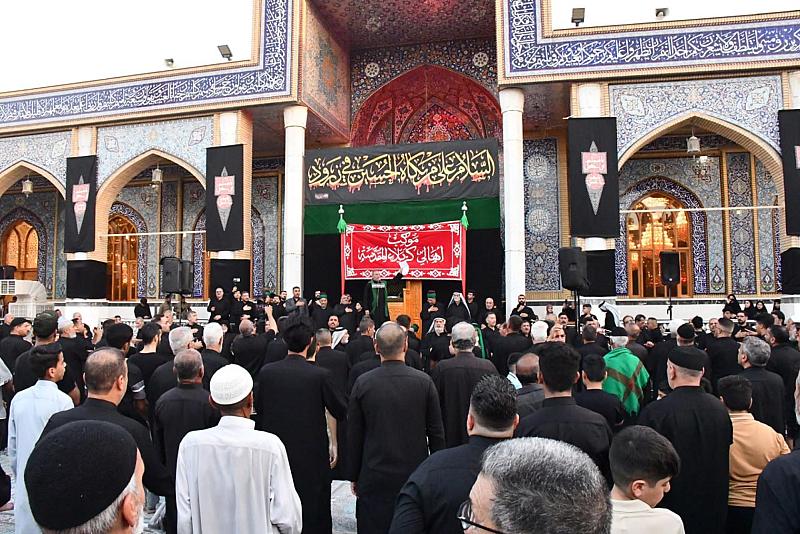 موكب أهالي كربلاء يحيي ذكرى استشهاد مسلم بن عقيل (عليه السلام)