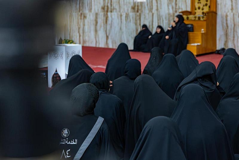 شعبة الخطابة الحسينية النسوية تحيي مجالس العزاء في مجمع أبي الفضل العباس (عليه السلام)