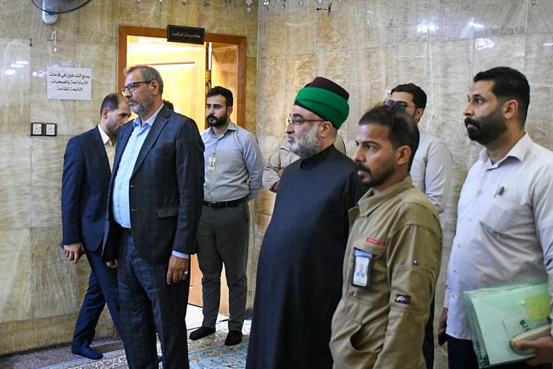 الأمين العام للعتبة العباسية المقدسة يطلع على خطة قسم المقام لشهر المحرم