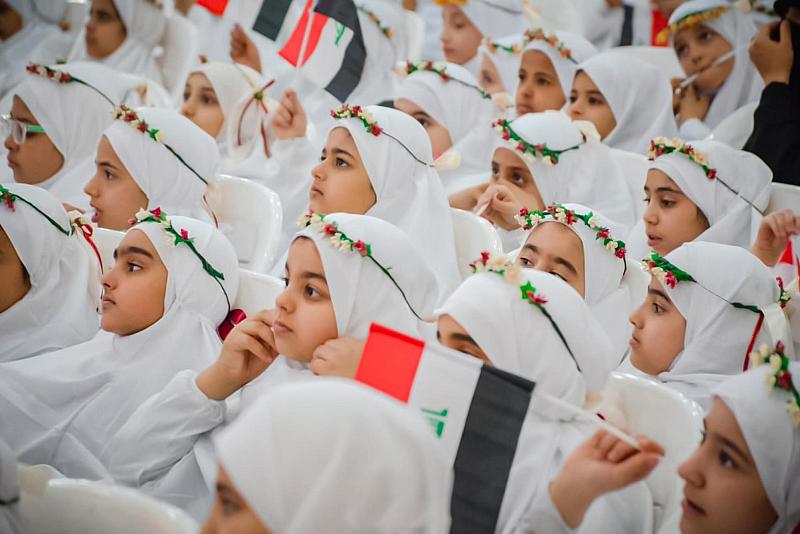 العتبة العبّاسية تختتم فعّاليات حفل الورود الفاطمية لطالبات المدارس في كربلاء