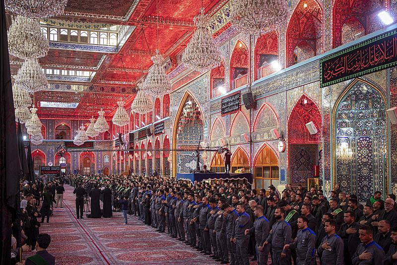 خدمة العتبتين المقدستين يحيون ذكرى وفاة السيدة زينب (عليها السلام)