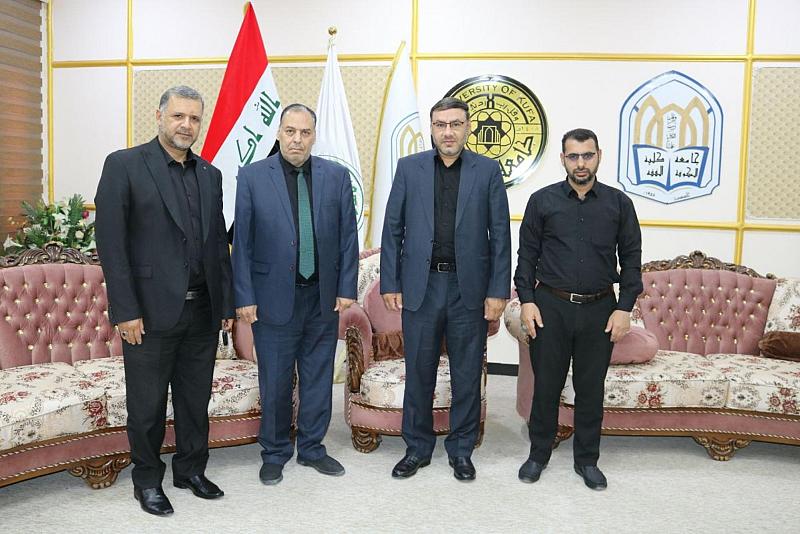 وفد قسم الشؤون الفكرية يبحث سبل التعاون المشترك مع كلية الفقه بجامعة الكوفة